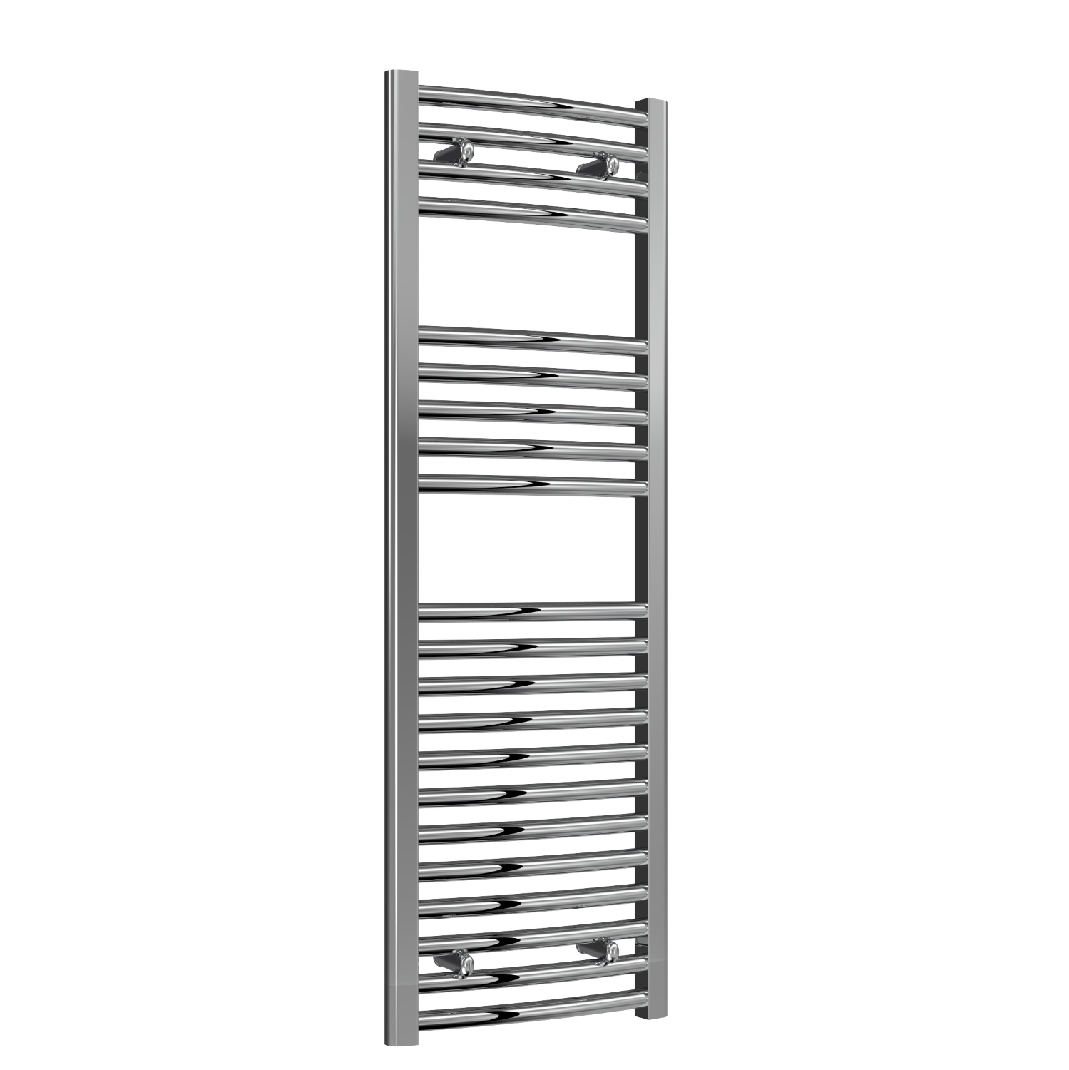 Premium Chrome Curved Ladder Tower Rail 450mm Wide - Multiple Height Options