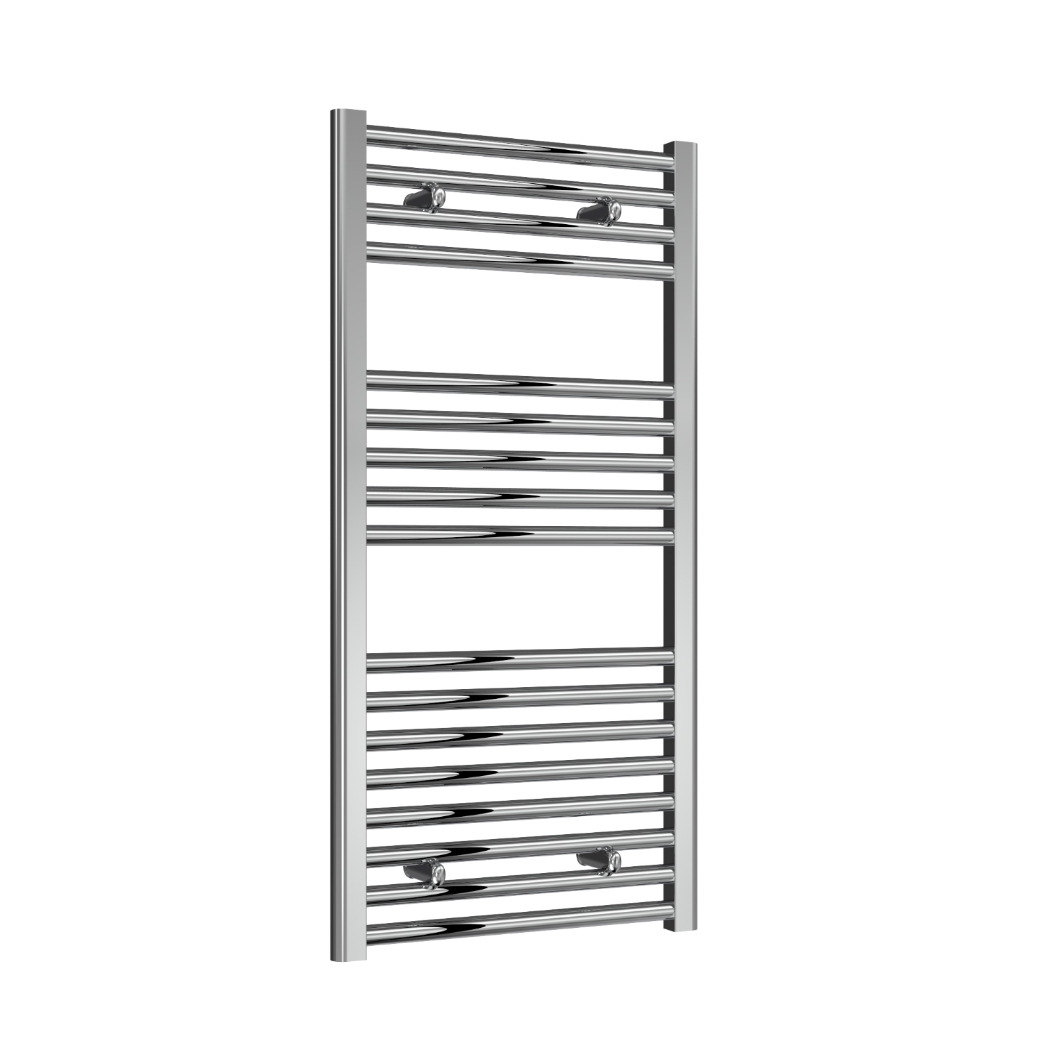 Premium Chrome Straight Ladder Tower Rail 500mm Wide - Multiple Height Options