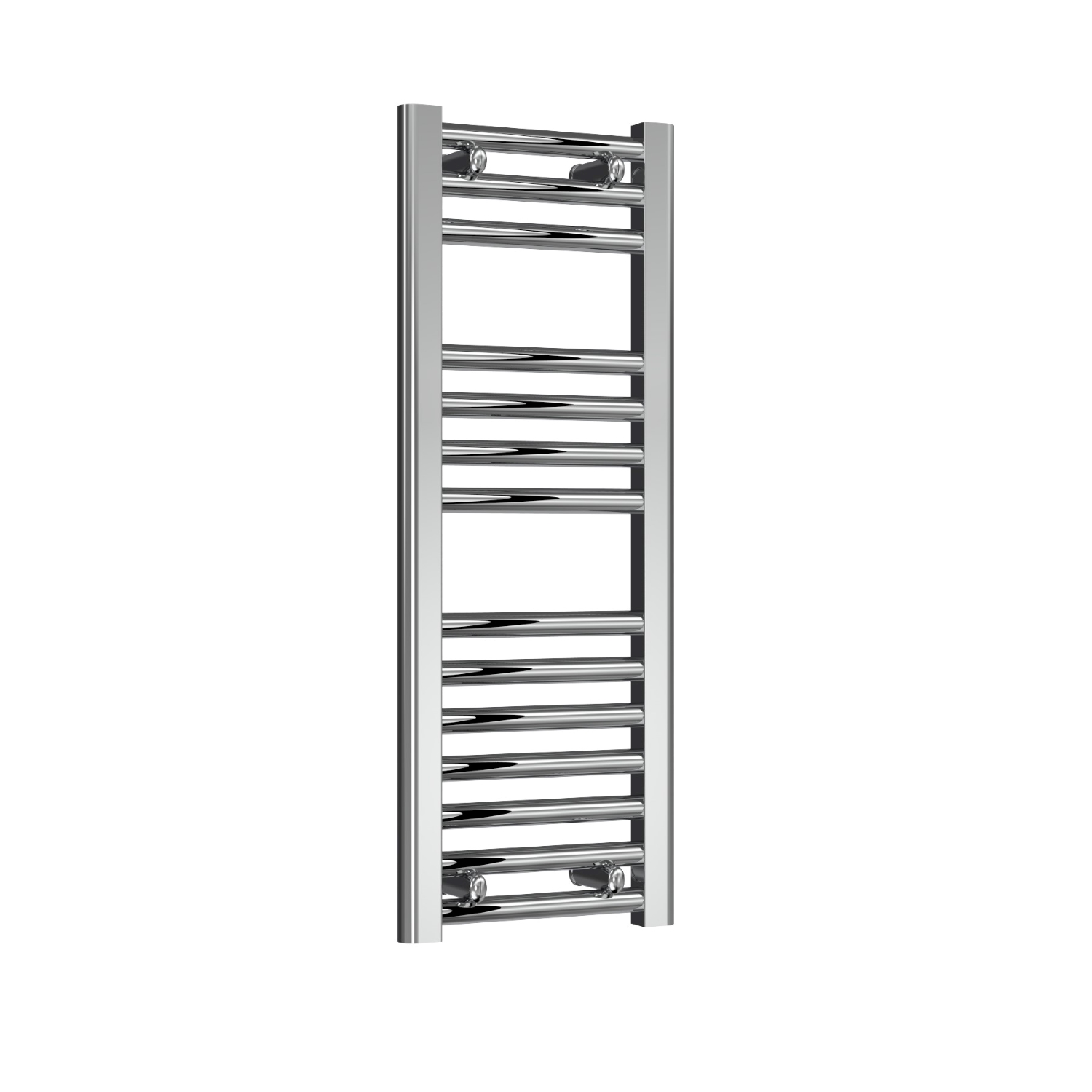Premium Chrome Straight Ladder Tower Rail 300mm Wide - Multiple Height Options