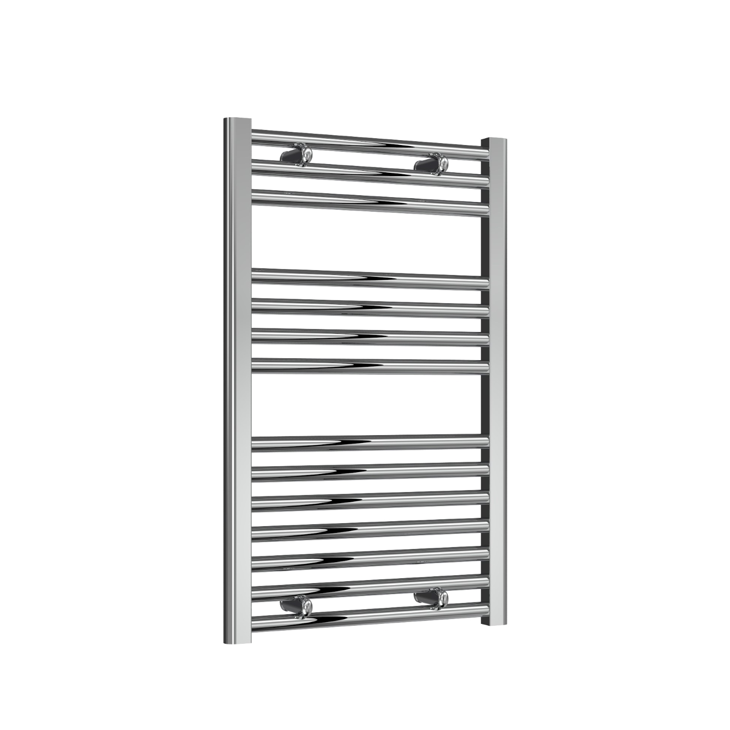 Premium Chrome Straight Ladder Tower Rail 500mm Wide - Multiple Height Options