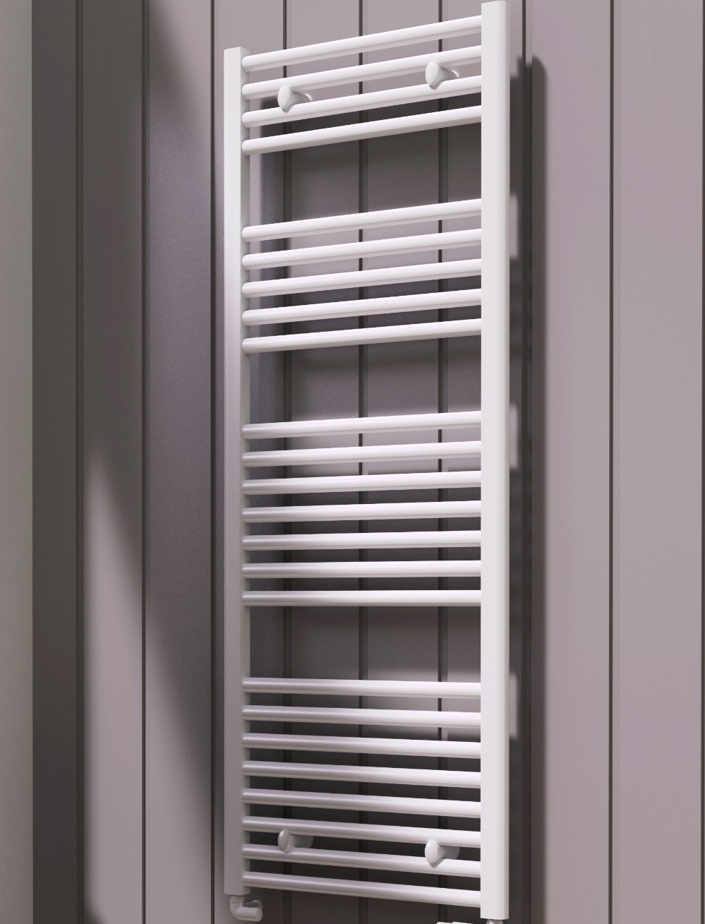 Premium White Straight Ladder Tower Rail 300mm Wide - Multiple Height Options