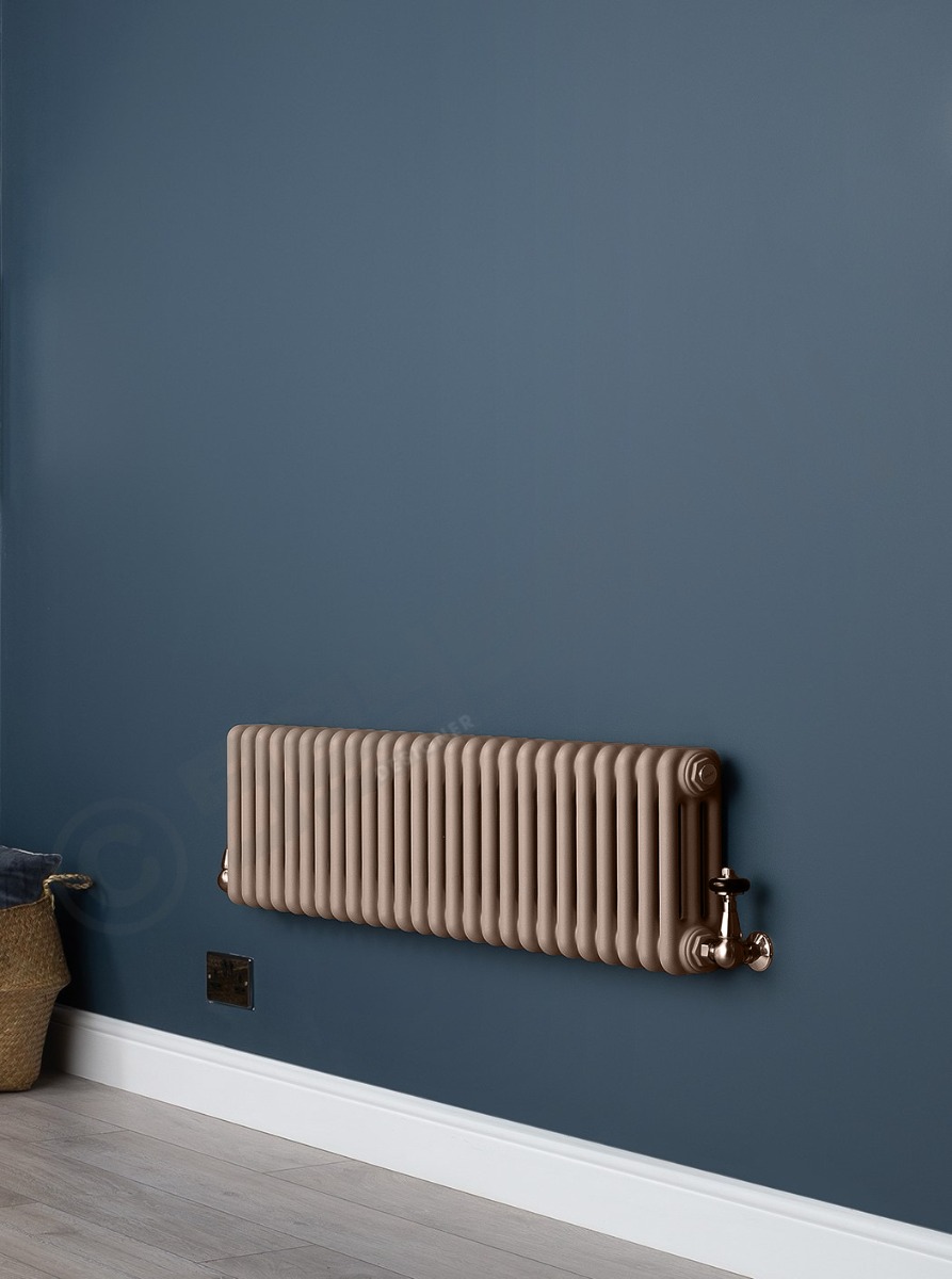 Custom 5 Column 400mm High Sand Brown Radiators