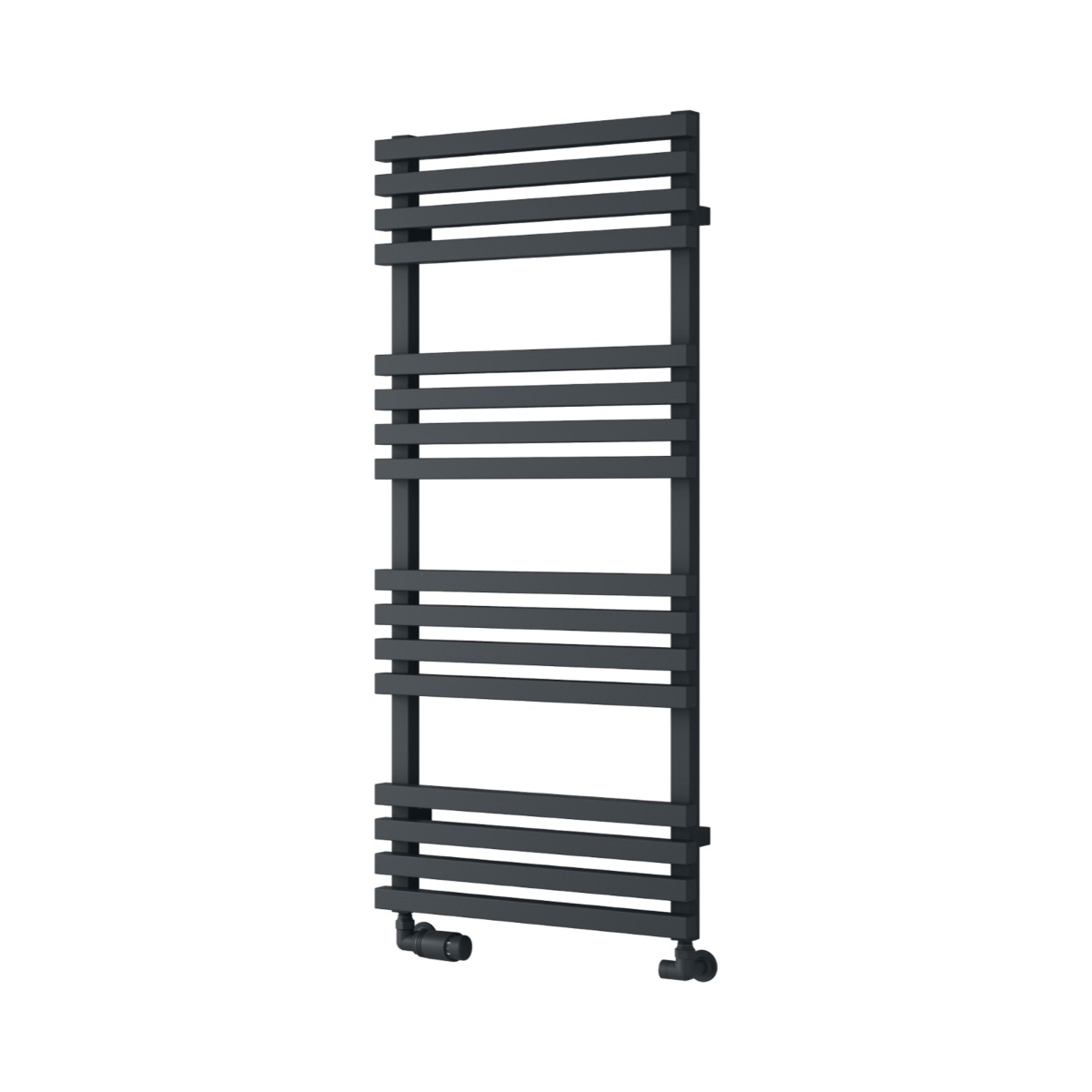 Tenby Contemporary Designer Towel Rail 1130mm x 500mm in Anthracite