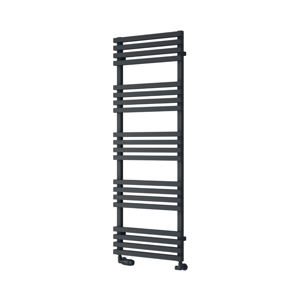 Tenby Contemporary Designer Towel Rail 1440mm x 500mm in Anthracite