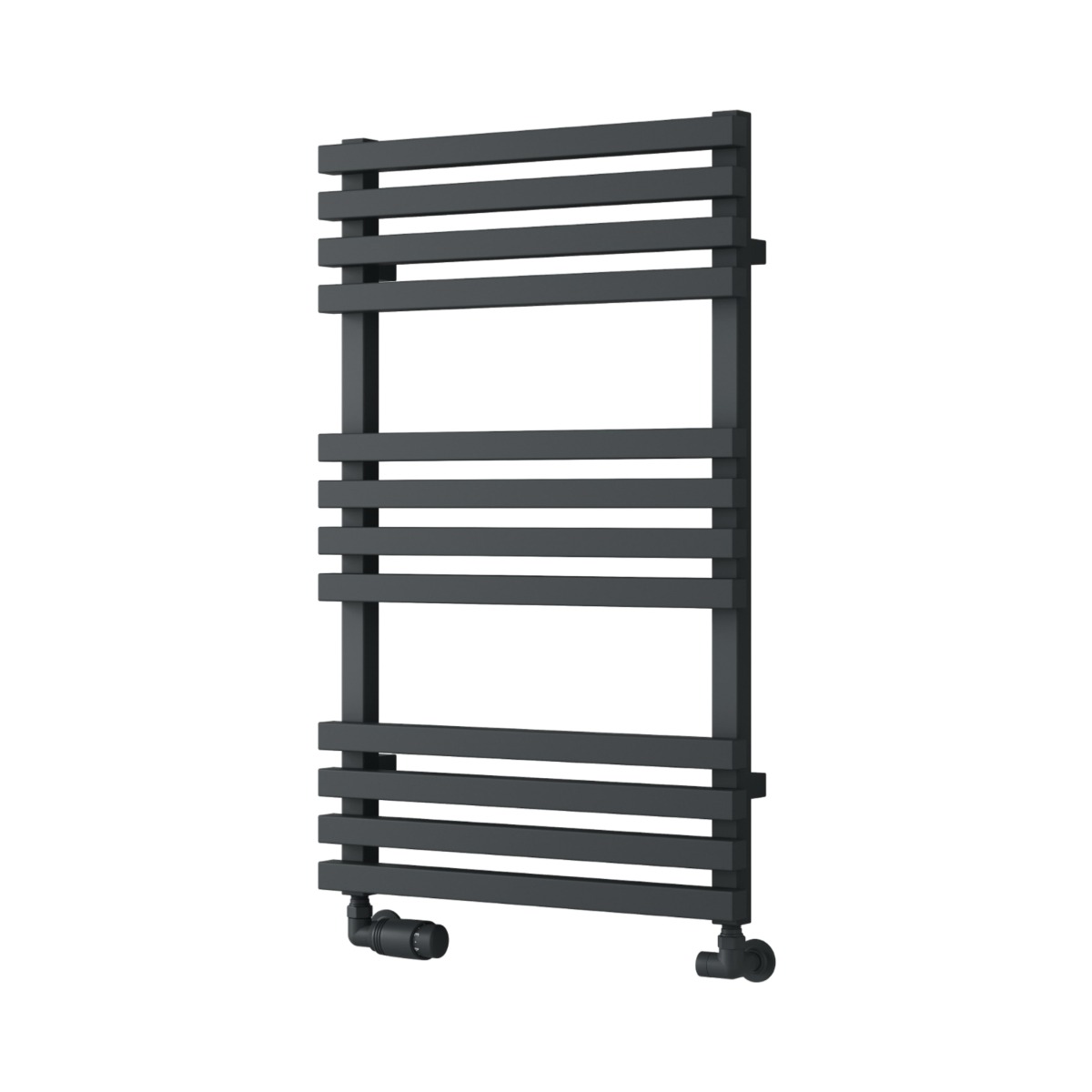 Tenby Contemporary Designer Towel Rail 820mm x 500mm in Anthracite