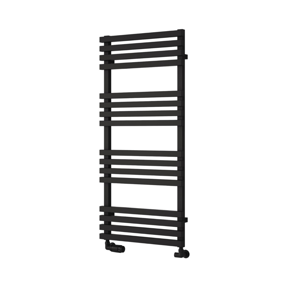 Tenby Contemporary Designer Towel Rail 1130mm x 500mm in Black