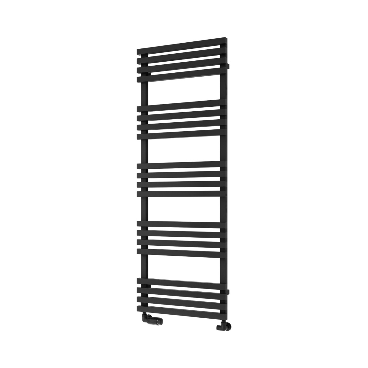 Tenby Contemporary Designer Towel Rail 1440mm x 500mm in Black