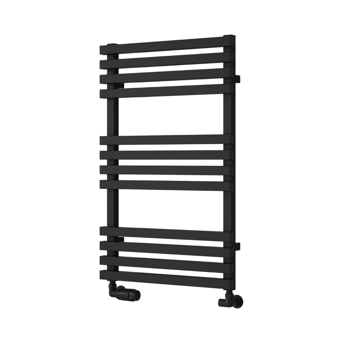 Tenby Contemporary Designer Towel Rail 820mm x 500mm in Black