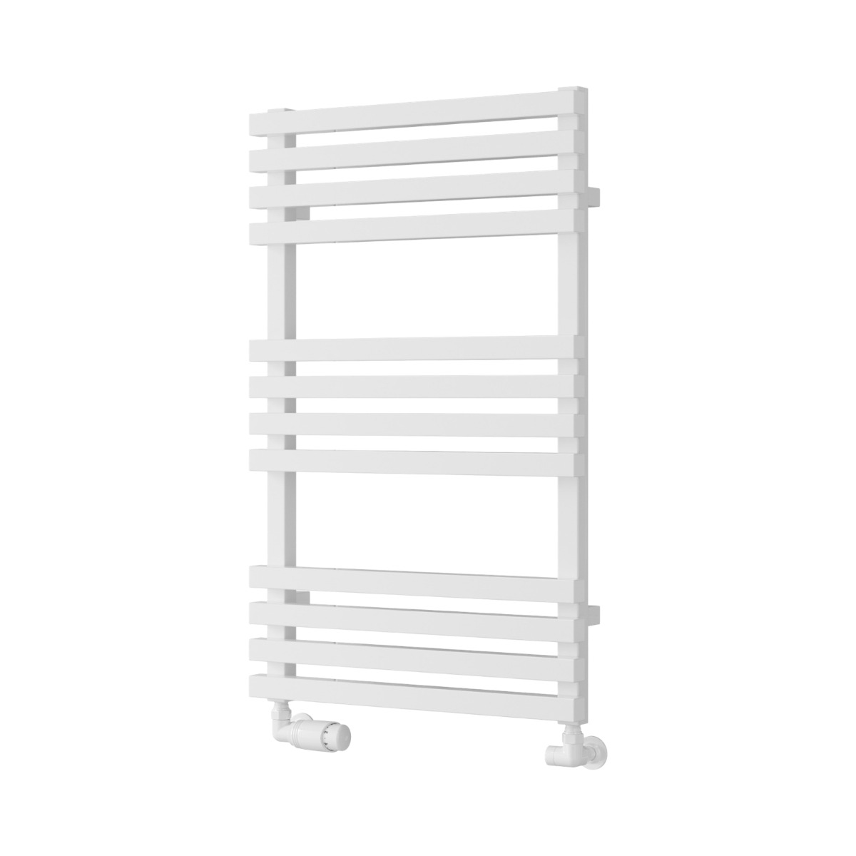 Tenby Contemporary Designer Towel Rail 820mm x 500mm in White
