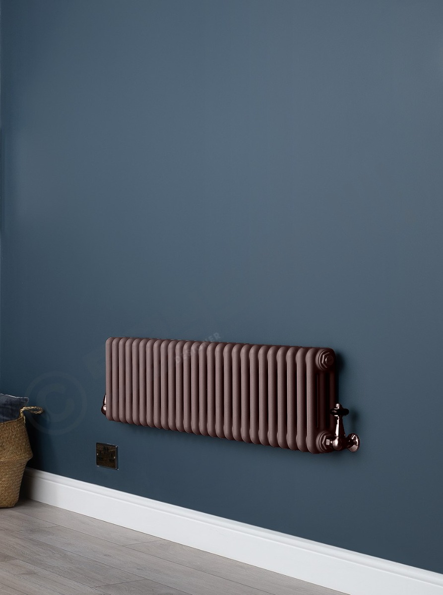 Custom 3 Column 300mm High Tobacco Brown Radiators
