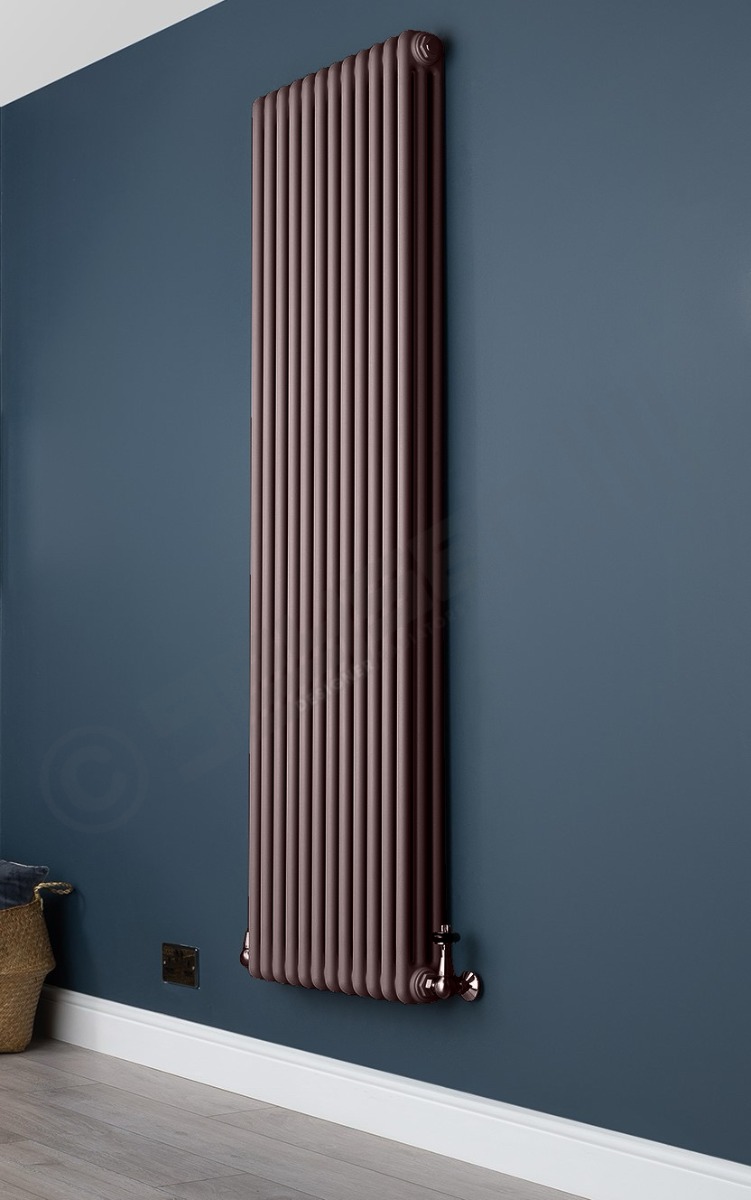 Custom 2 Column 1800mm High Tobacco Brown Radiators