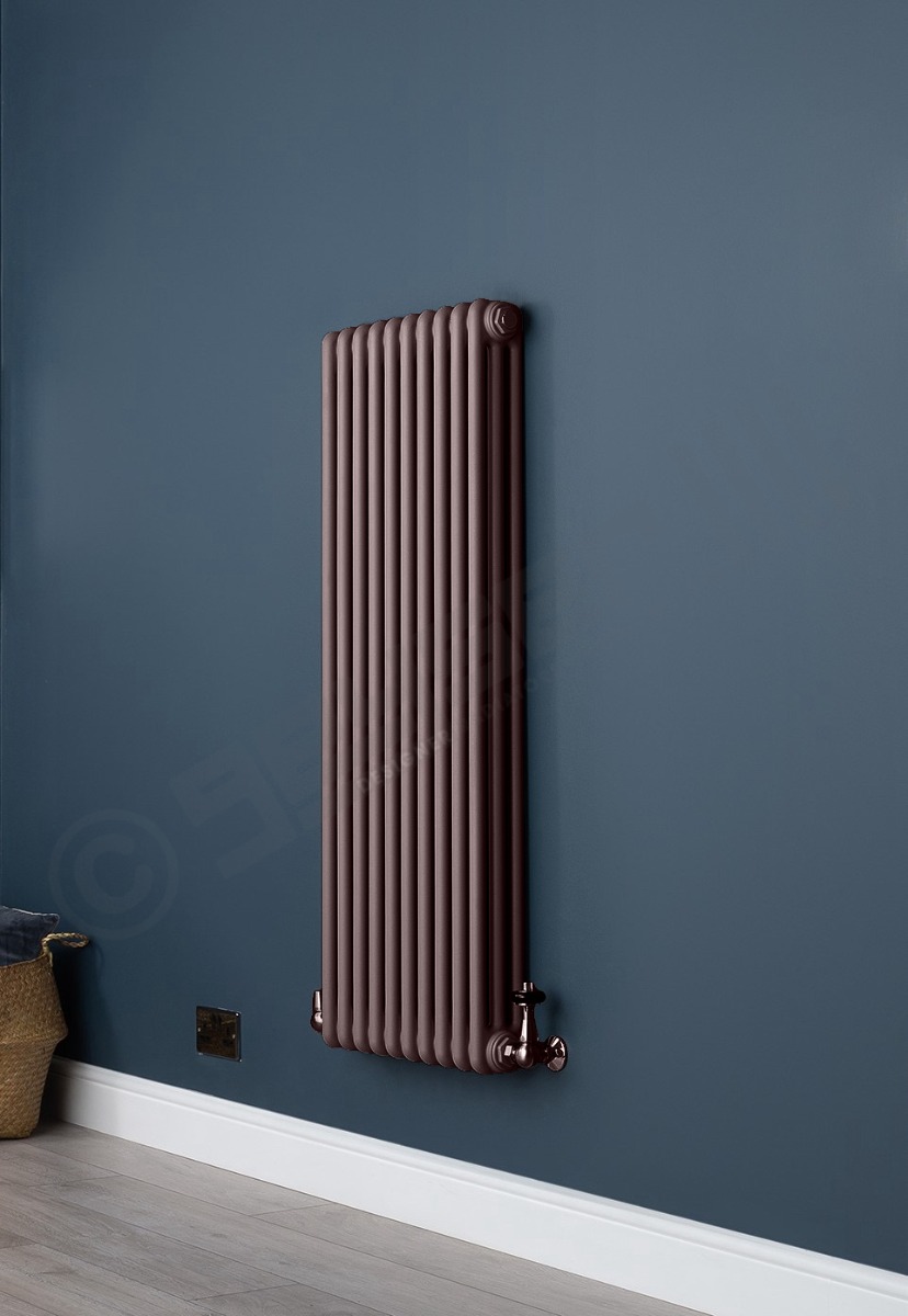 Custom 2 Column 1500mm High Tobacco Brown Radiators