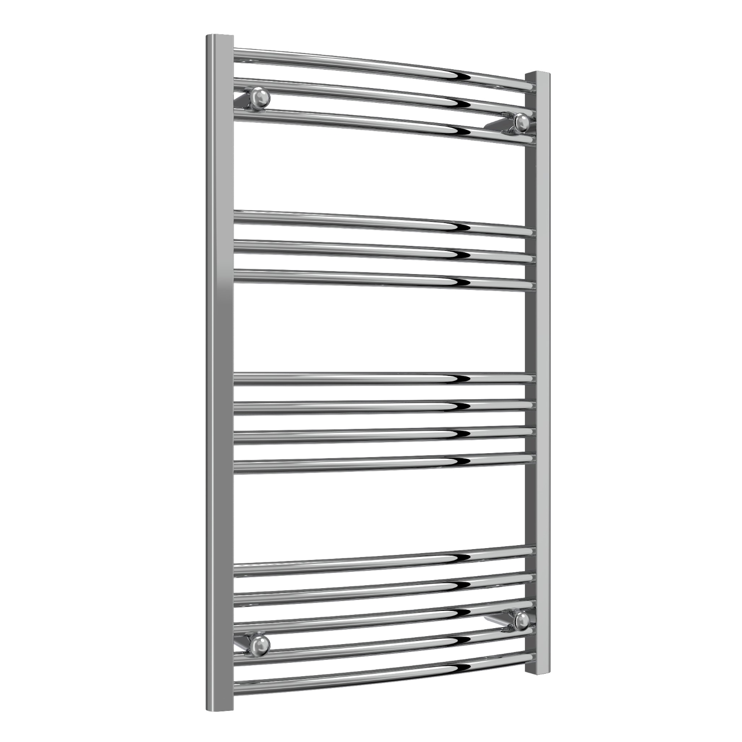 Trade Special - Chrome Curved Ladder Tower Rail 600mm Wide - Multiple Height Options