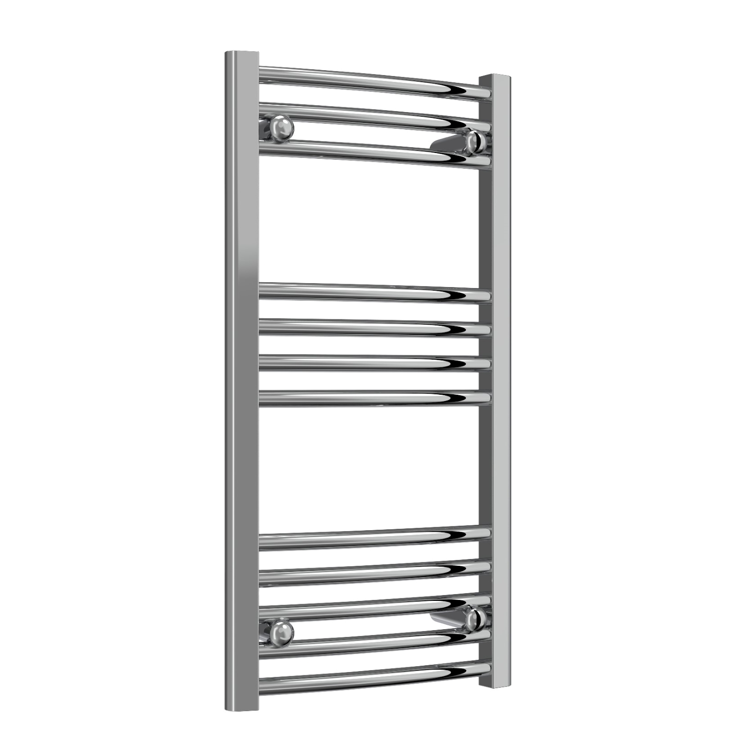Trade Special - Chrome Curved Ladder Tower Rail 400mm Wide - Multiple Height Options