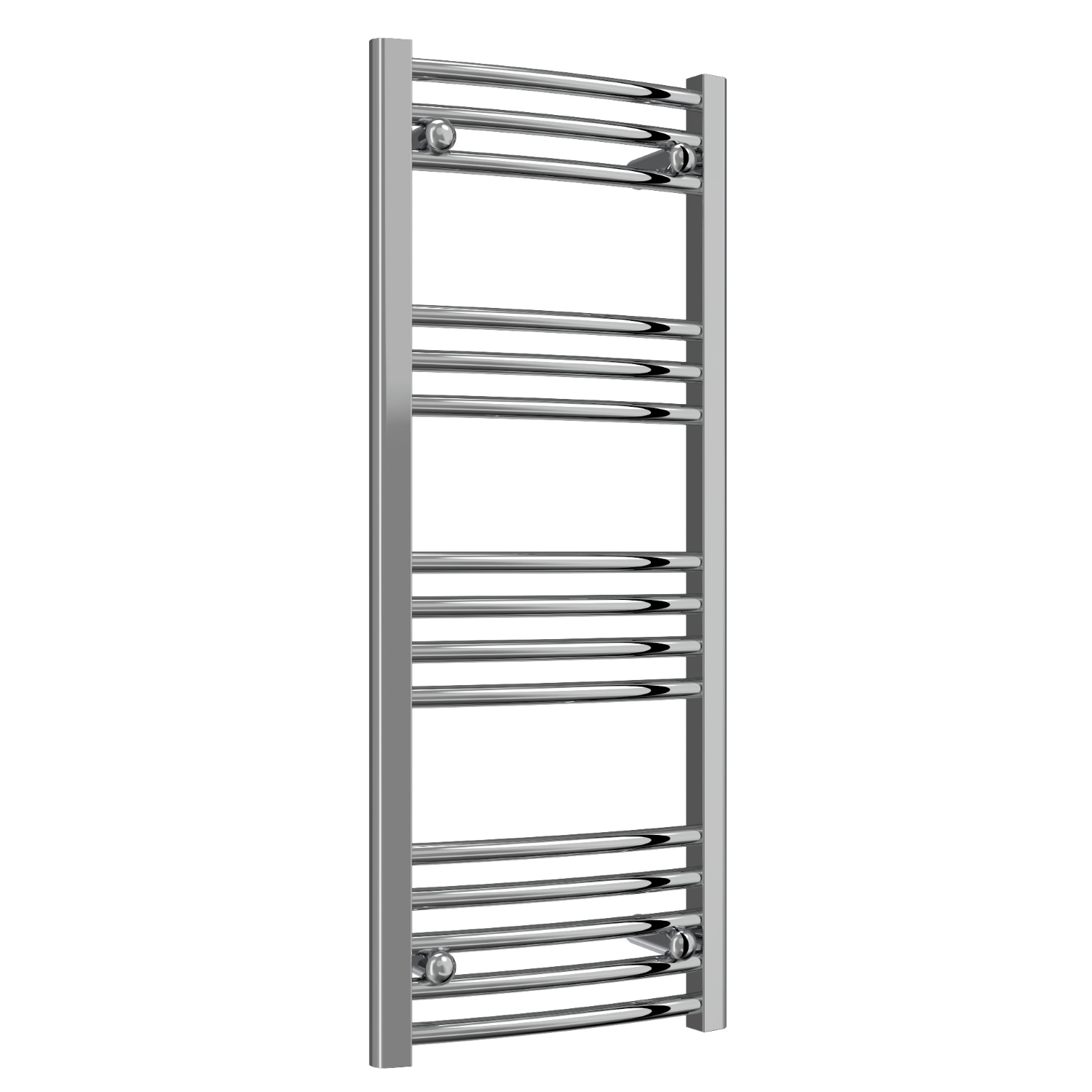 Trade Special - Chrome Curved Ladder Thermostatic Electric Towel Rails with Boost 1200mm High X 400mm Wide