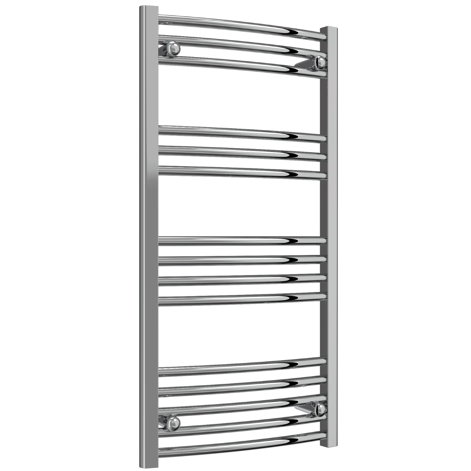 Trade Special - Chrome Curved Ladder Thermostatic Electric Towel Rails with Boost 1200mm High X 500mm Wide