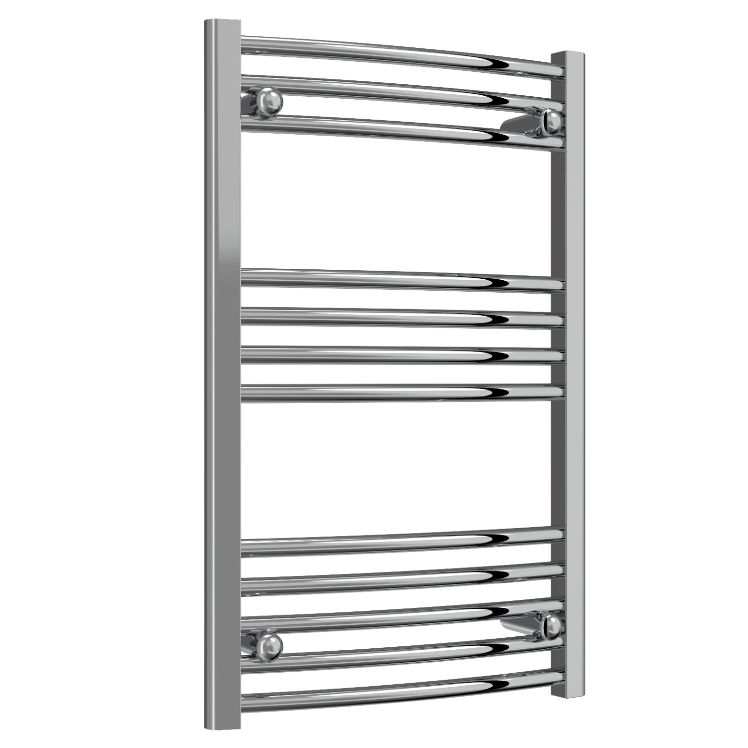 Trade Special - Chrome Curved Ladder Thermostatic Electric Towel Rails with Boost 1200mm High X 500mm Wide