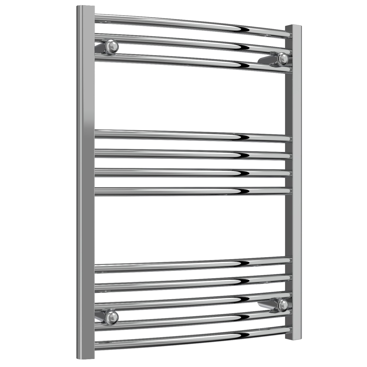 Trade Special - Chrome Curved Ladder Thermostatic Electric Towel Rails with Boost 1200mm High X 600mm Wide
