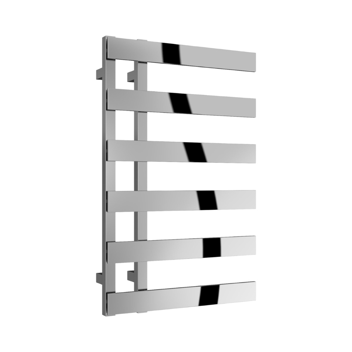 Whitby Open Ended Designer Towel Rail 800mm x 500mm in Chrome