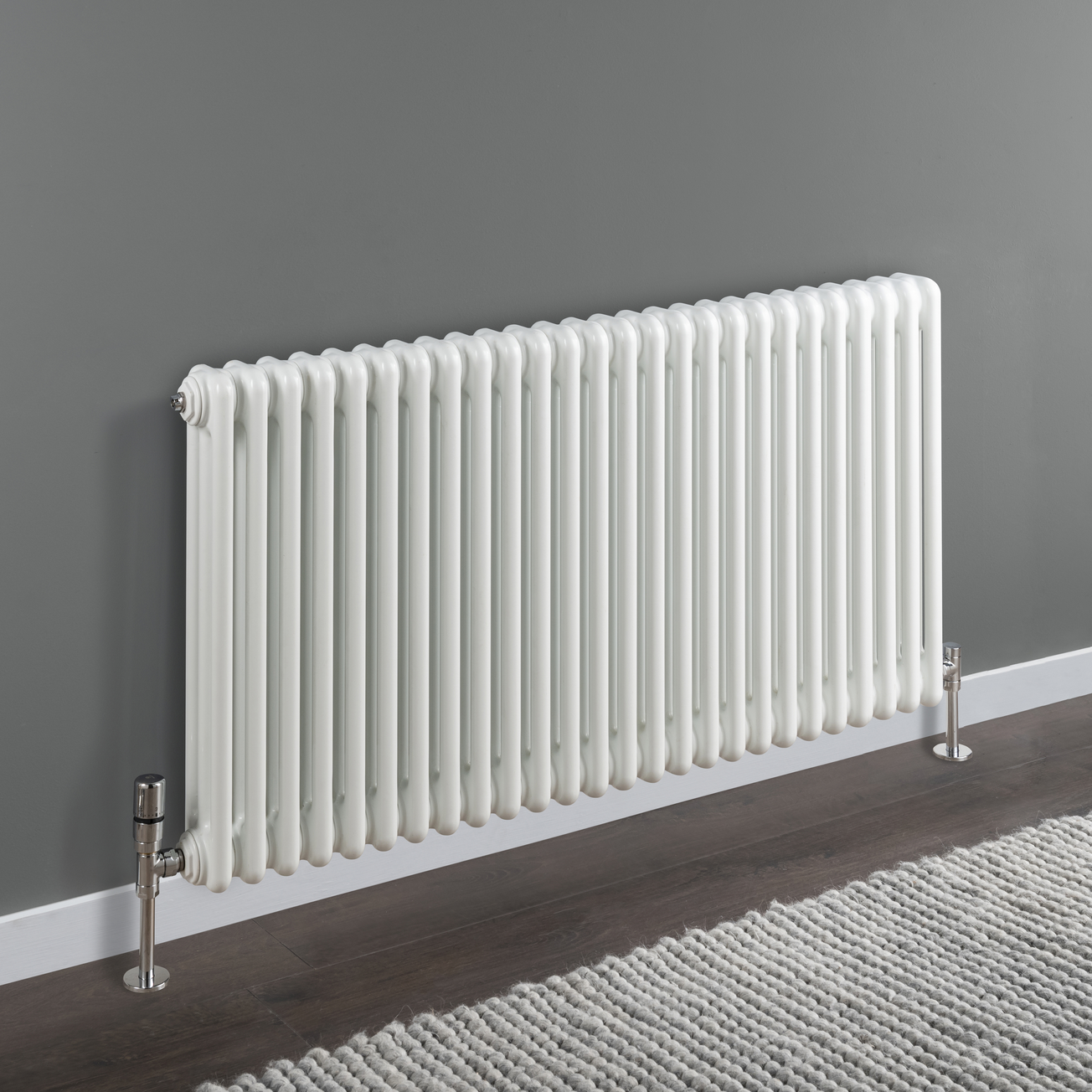 Old Style White Traditional 3 Column 600mm x 1440mm Radiator