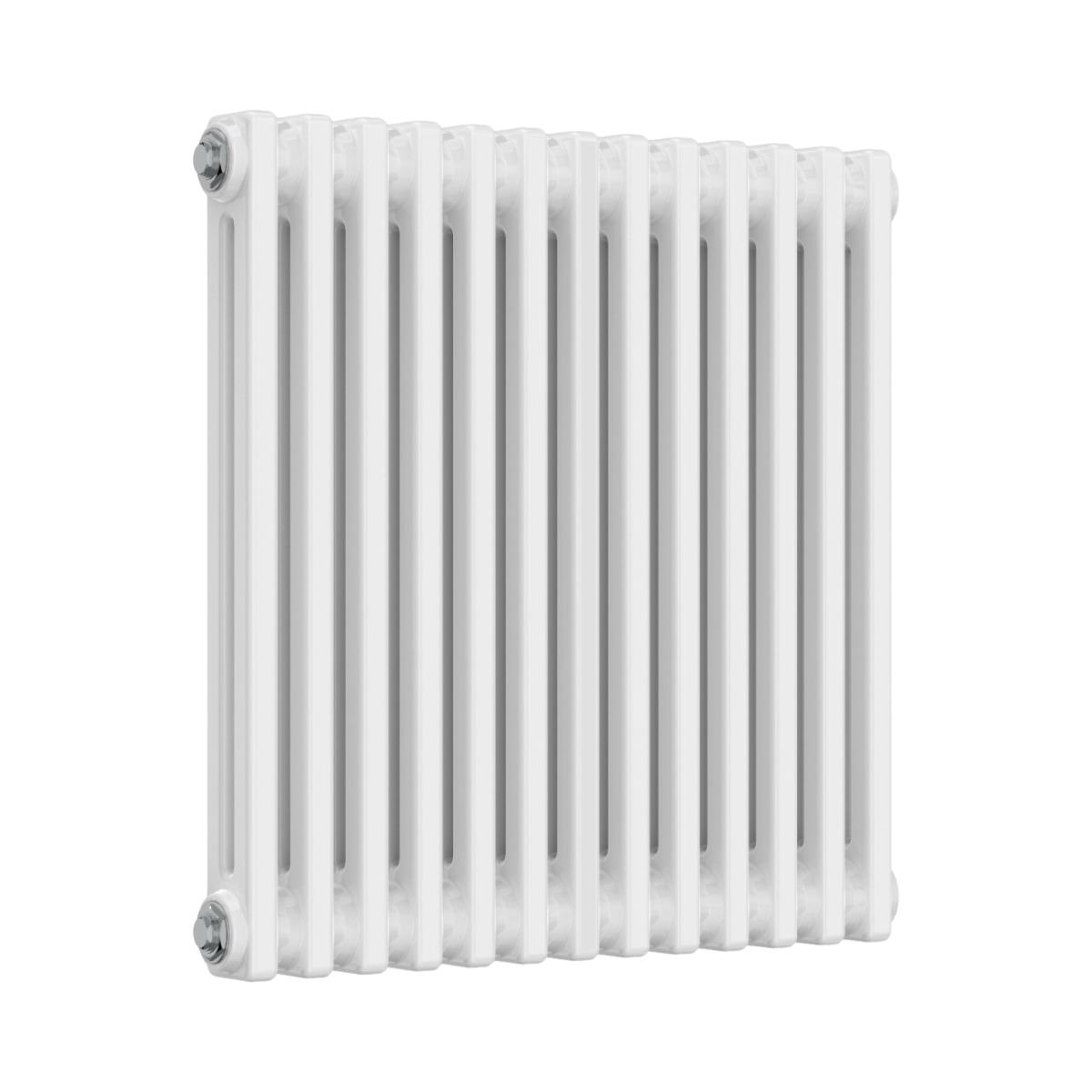 Classic 2 Column White Horizontal 600mm x 605mm Radiator