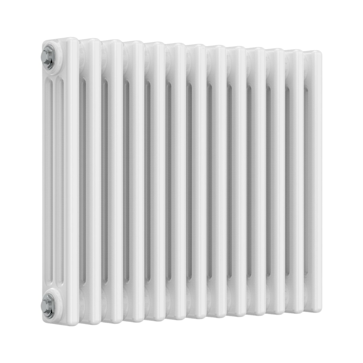 Classic 3 Column White Horizontal 500mm x 605mm Radiator