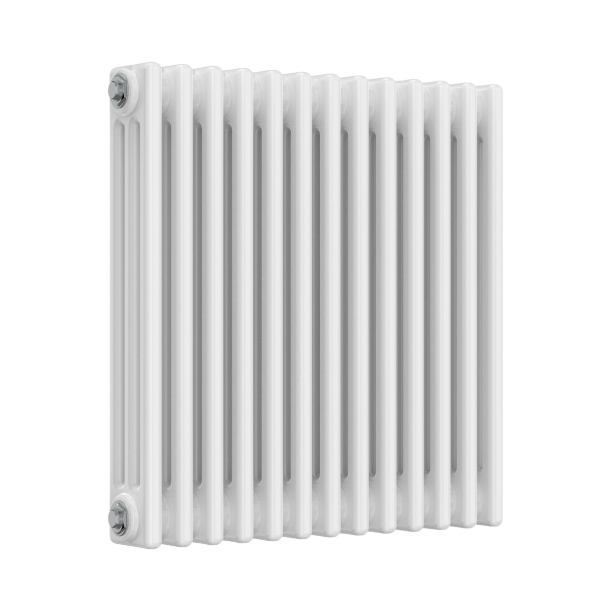 Classic 3 Column White Horizontal 600mm x 605mm Radiator