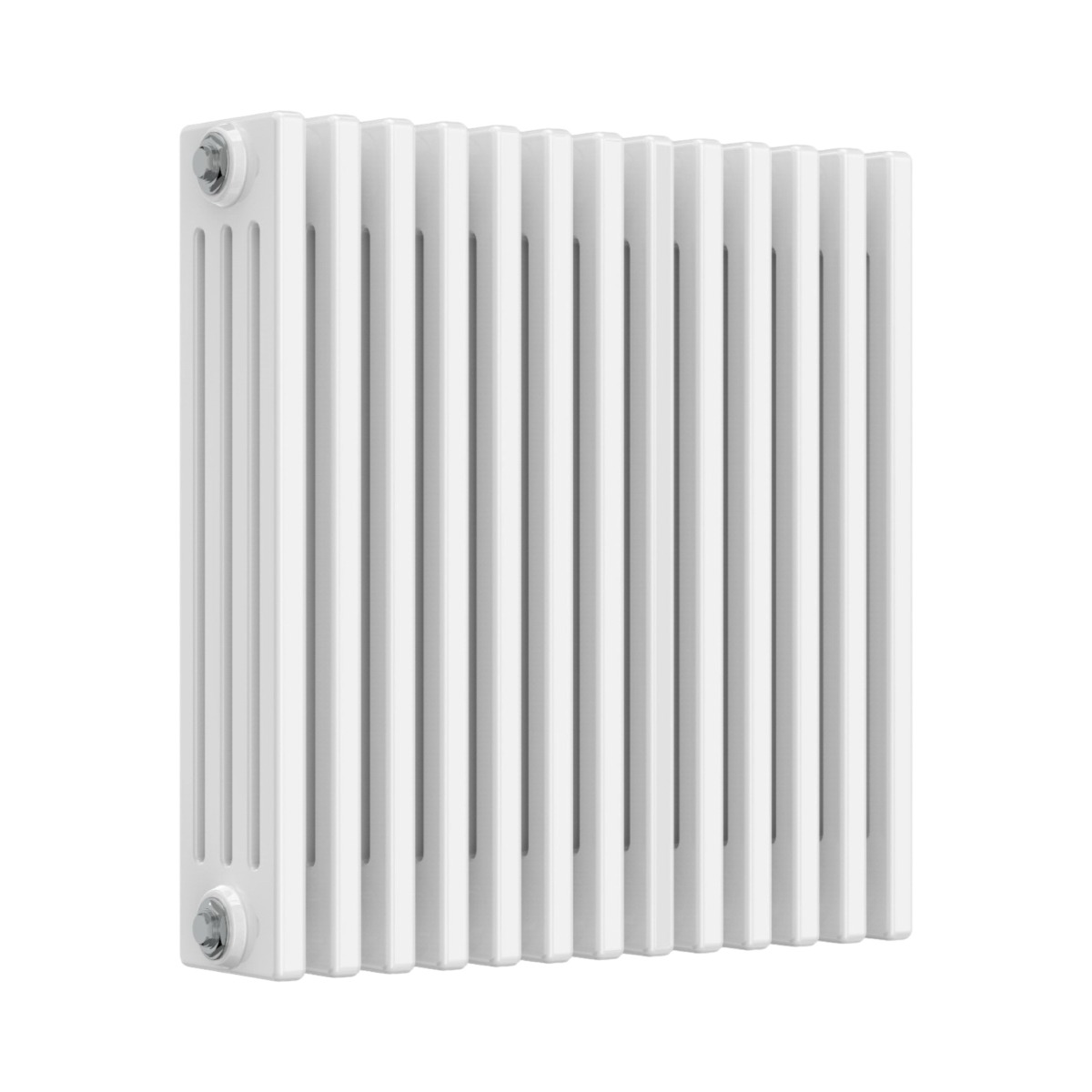 Classic 4 Column White Horizontal 600mm x 605mm Radiator