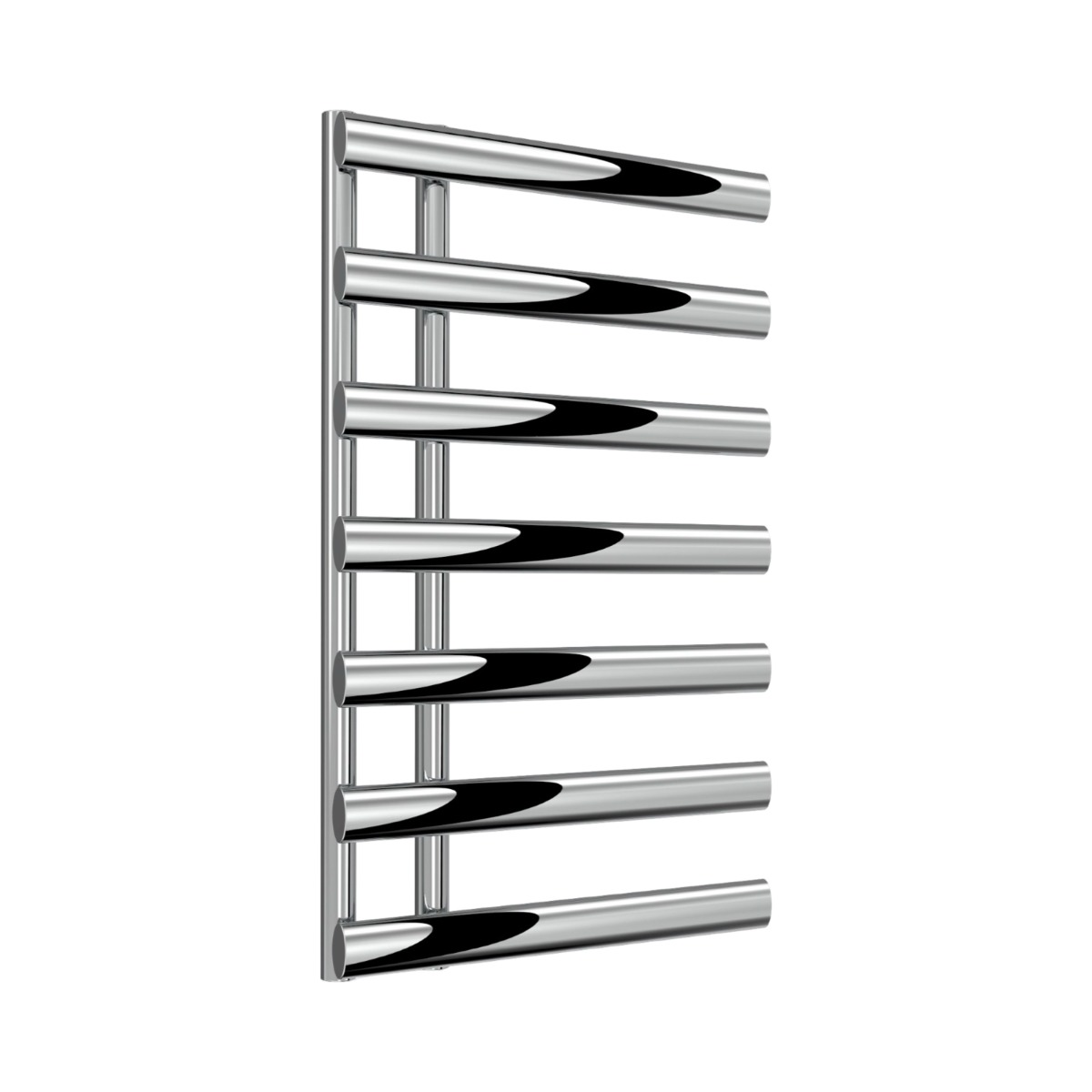 Worthing Open Sided Designer Towel Rail 780mm x 500mm in Chrome