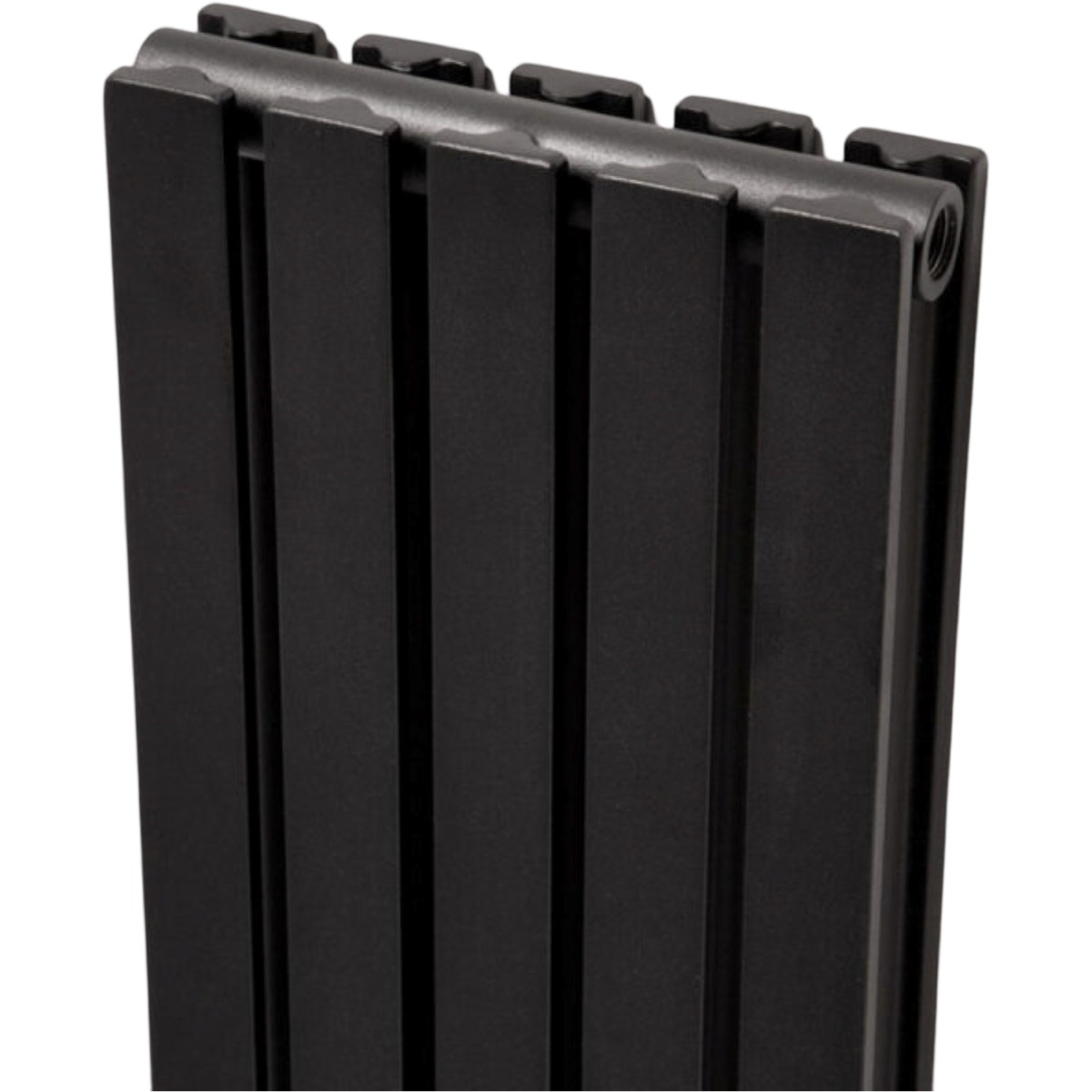 York horizontal double panel black designer radiator