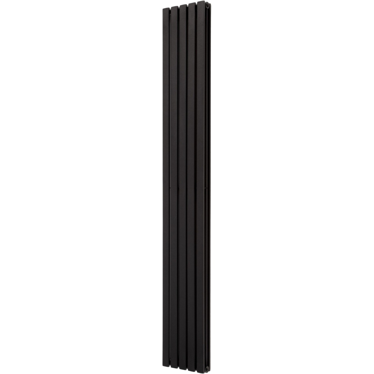 York Black Double Panel Vertical Designer Radiator