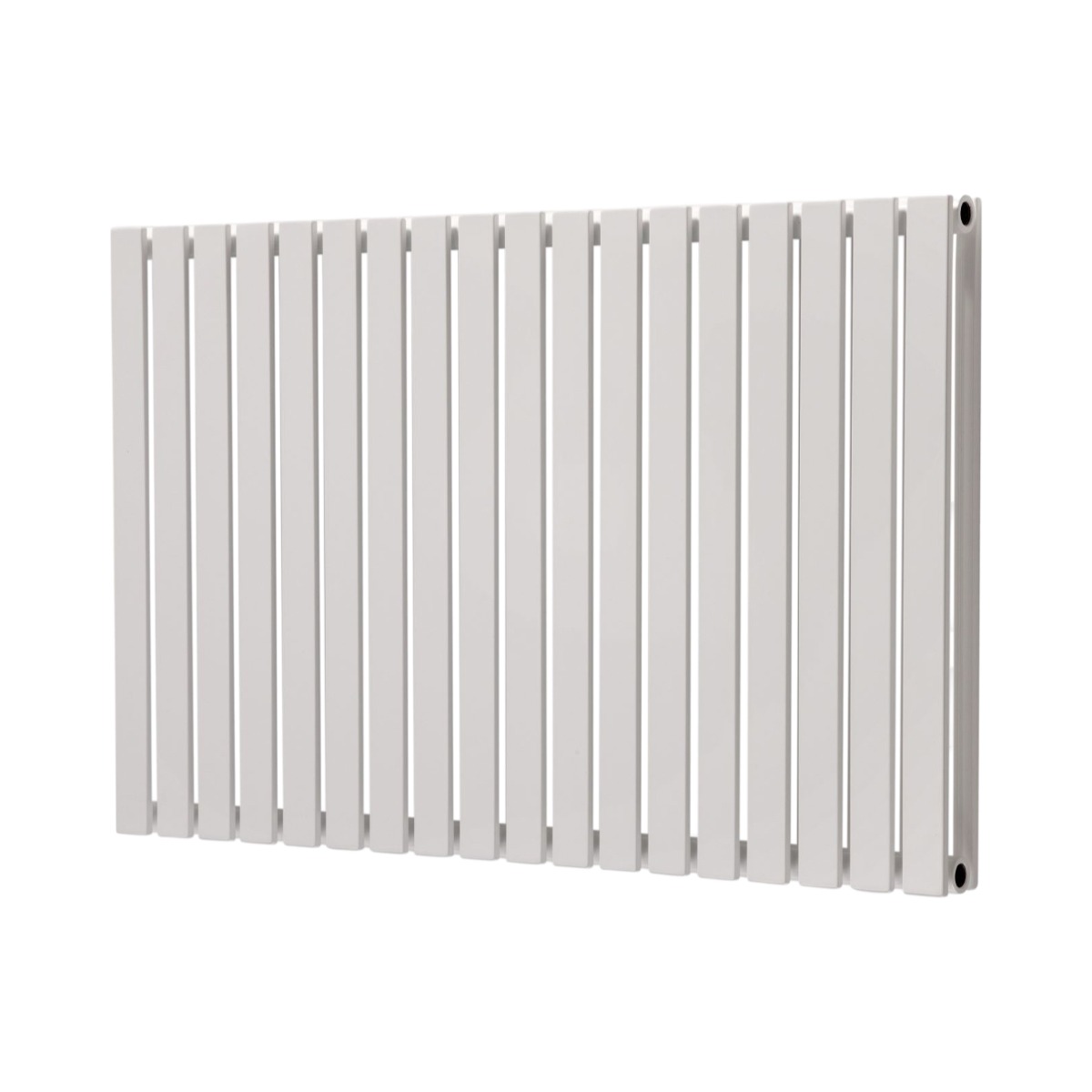 York White Double Panel Horizontal Designer Radiator