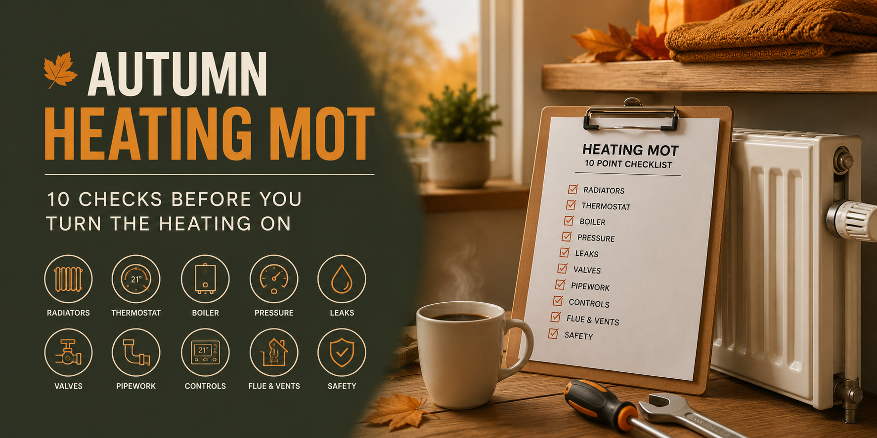 Autumn heating MOT checklist for radiators and boilers