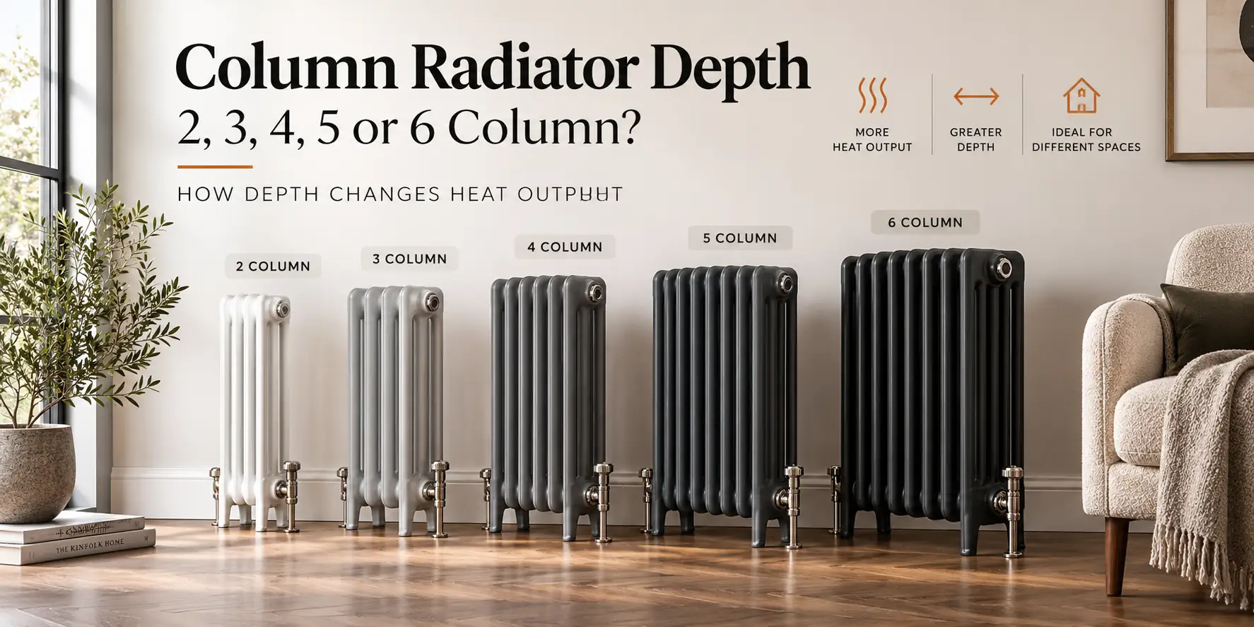 2, 3, 4, 5 or 6 Column? How Column Depth Changes Heat Output