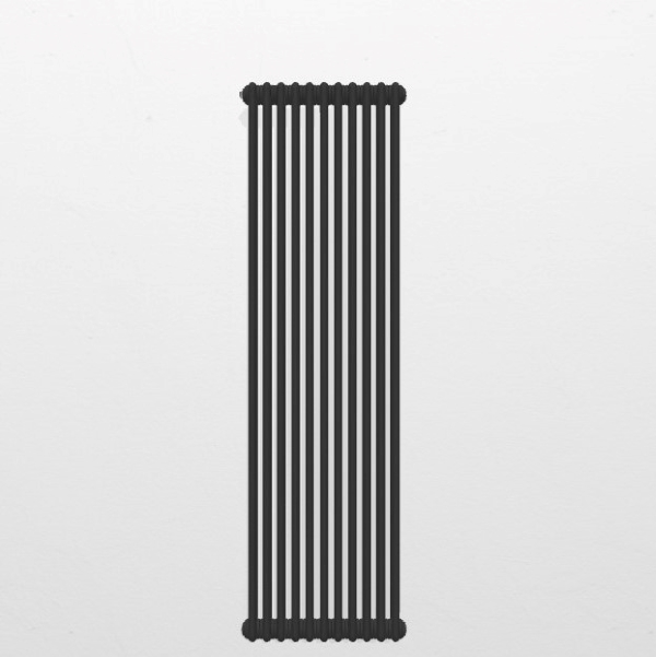 1800mm High Dark Grey Column Radiator