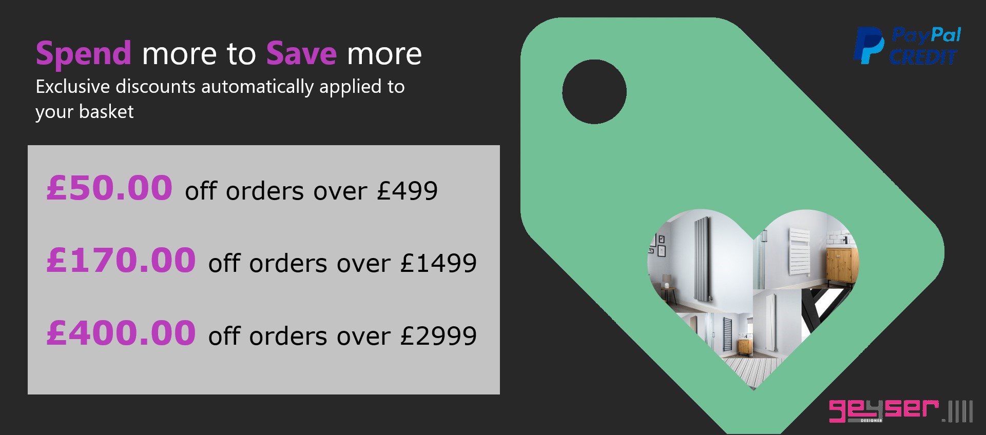 Designer Radiator Sale Spend More to Save More